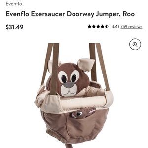 Exersaucer baby door jumper